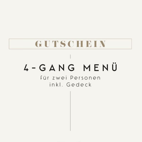 Gutschein Meierei 4-Gang Menü