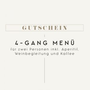 Gutschein Pogusch 4-Gang Menü mit Weinbegleitung